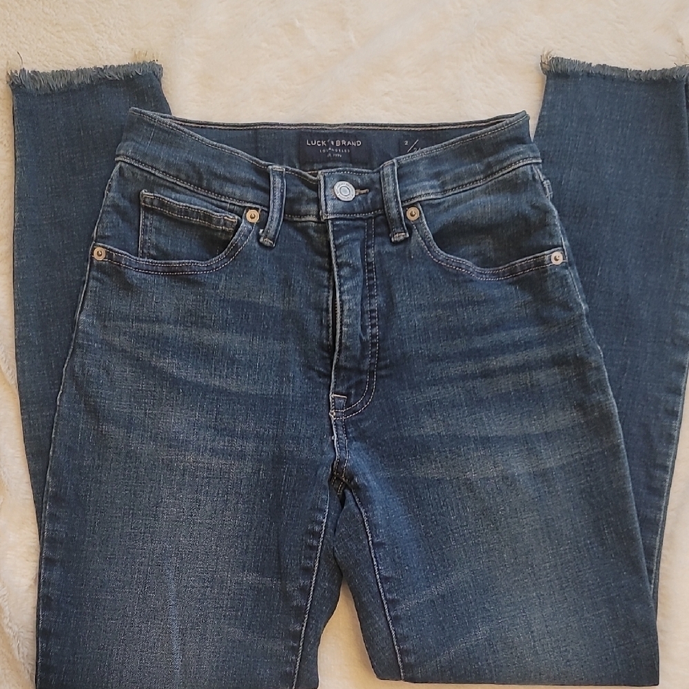 Lucky Brand Blue Ankle Cropped Jeans